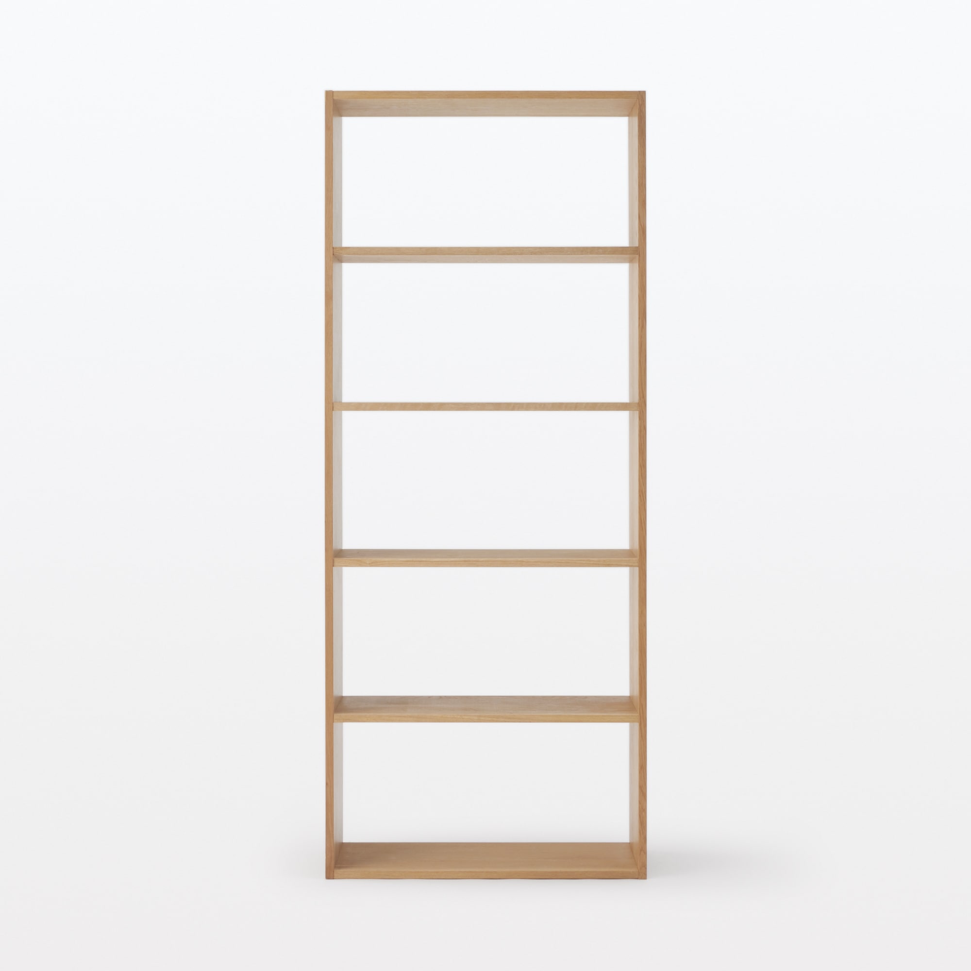 スタッキングシェルフ・ワイド・５段・オーク材