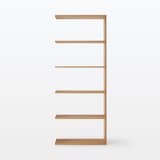 スタッキングシェルフ・ワイド・追加５段・オーク材