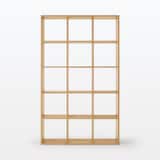 スタッキングシェルフセット・５段×３列・オーク材