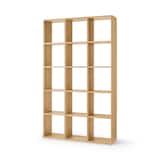 スタッキングシェルフセット・５段×３列・オーク材