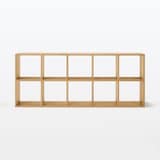 スタッキングシェルフセット・５段×２列・オーク材