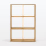 スタッキングシェルフセット・３段×２列・オーク材