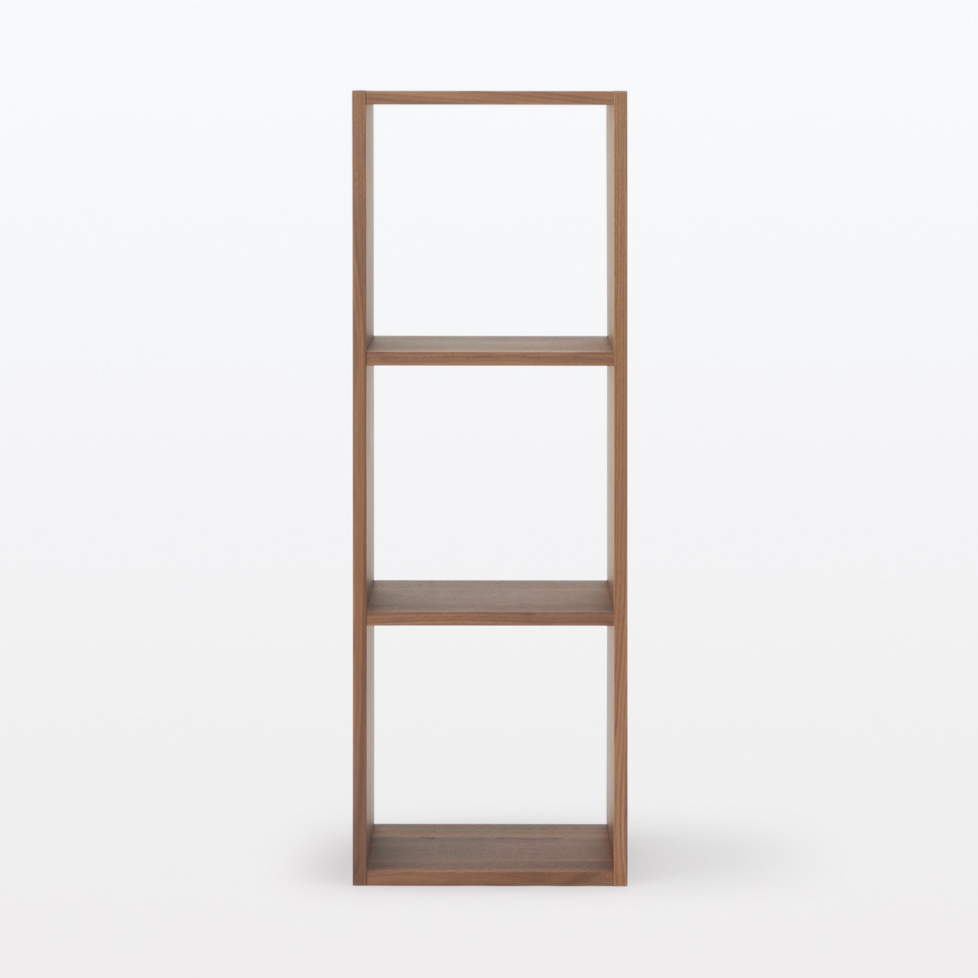 スタッキングシェルフ・３段・ウォールナット材