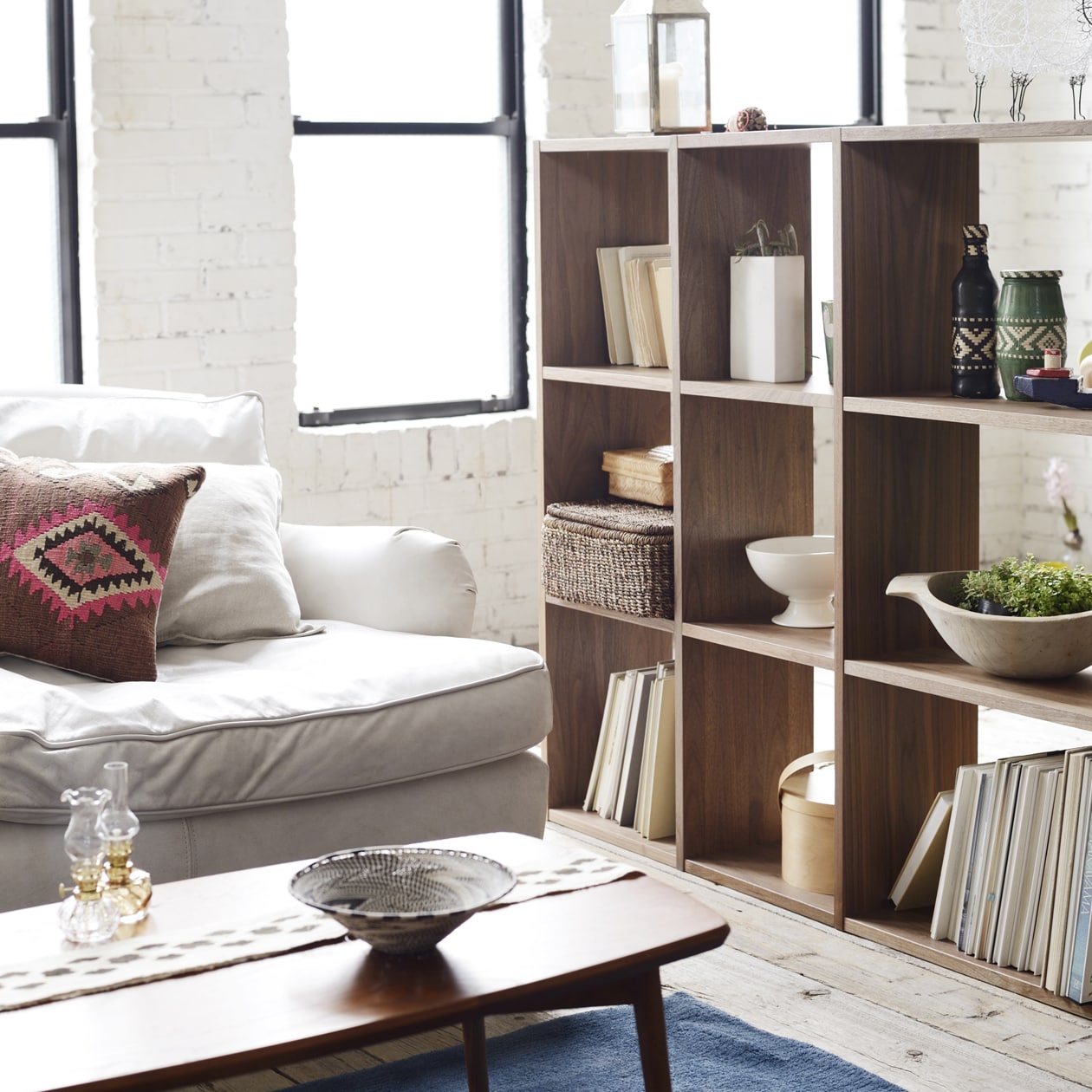 スタッキングシェルフ・３段・ウォールナット材