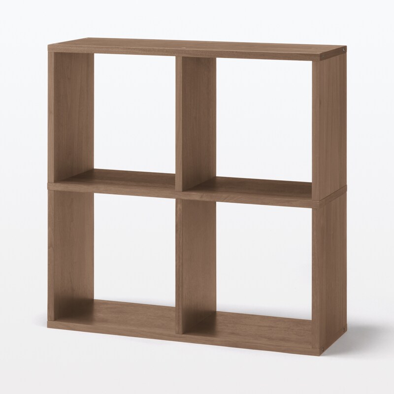 スタッキングシェルフ・追加2段・ウォールナット材 | 無印良品 