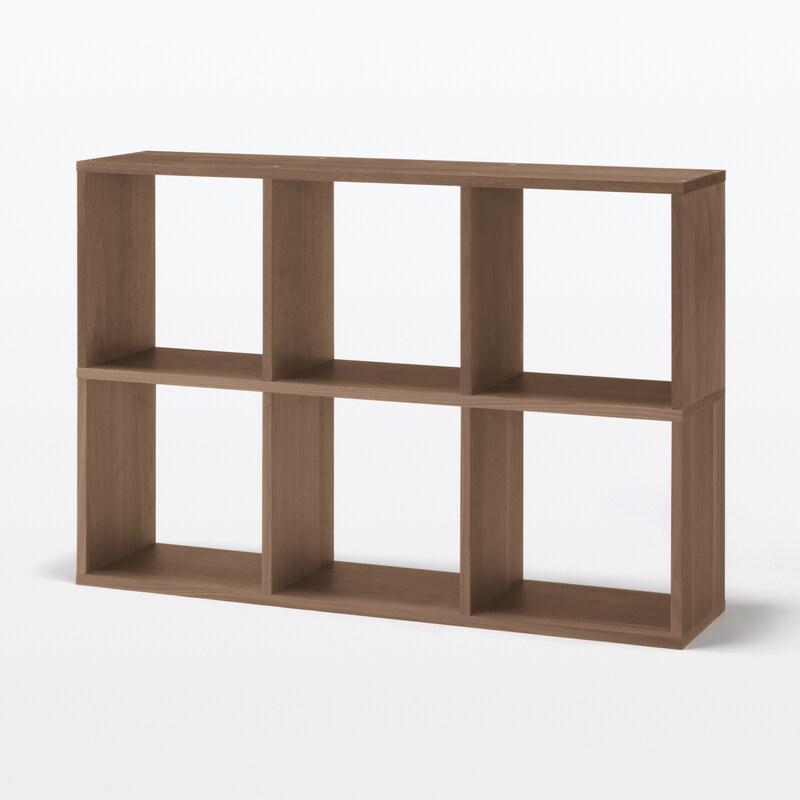 スタッキングシェルフ・追加3段・ウォールナット材 | 無印良品 