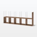 スタッキングシェルフ・追加５段・ウォールナット材