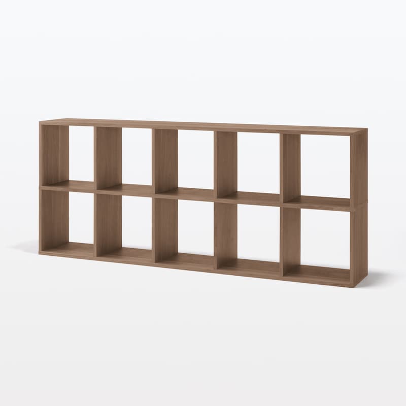 スタッキングシェルフ・追加5段・ウォールナット材 | 無印良品 