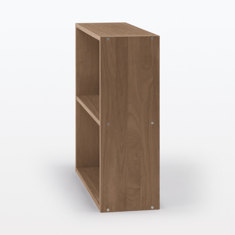 スタッキングシェルフ・ワイド・2段・ウォールナット材 | 無印良品 