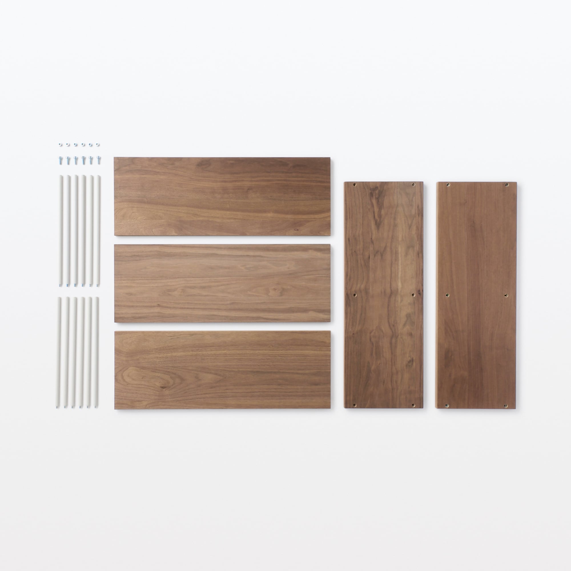 スタッキングシェルフ・ワイド・２段・ウォールナット材