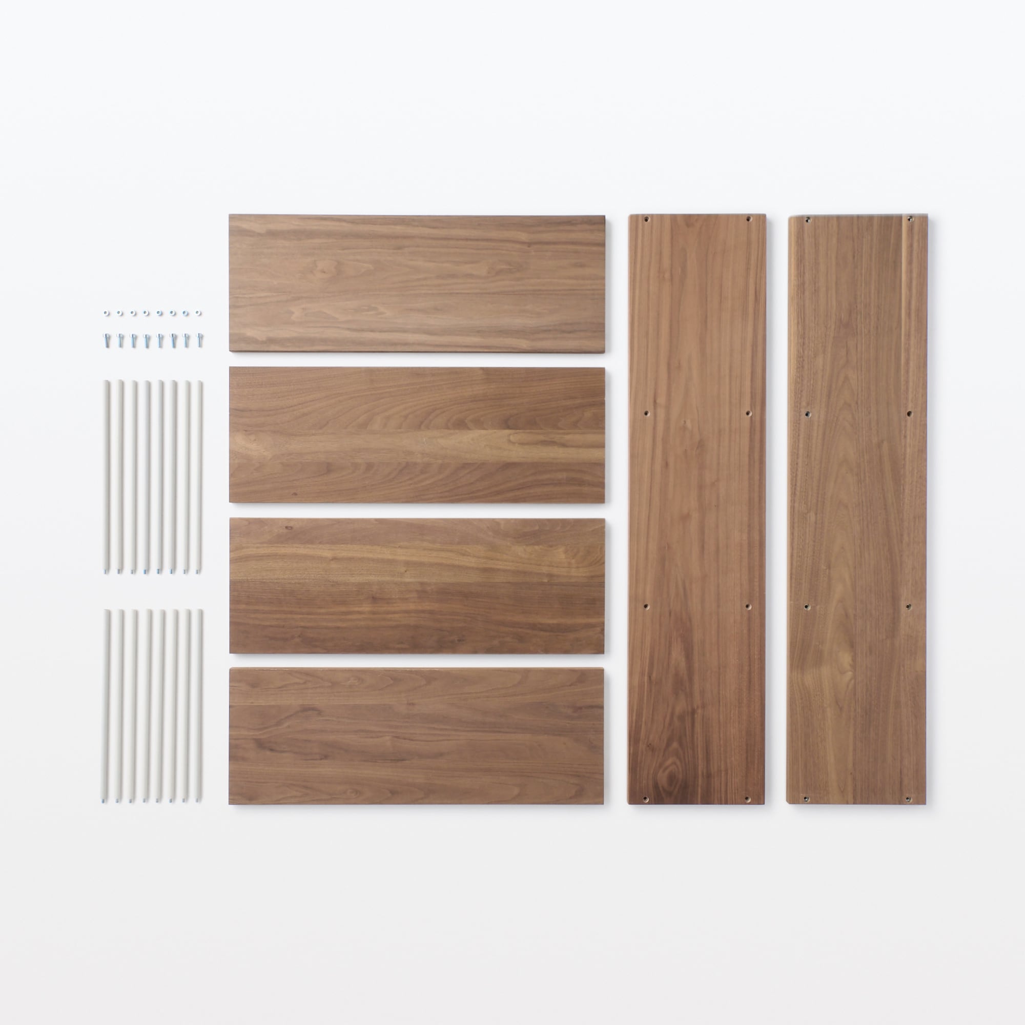 スタッキングシェルフ・ワイド・３段・ウォールナット材