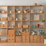 スタッキングシェルフ・ワイド・５段・ウォールナット材