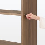 スタッキングシェルフ・ワイド・追加２段・ウォールナット材