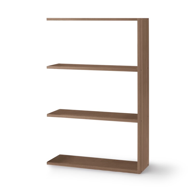 スタッキングシェルフ・ワイド・追加3段・ウォールナット材 | 無印良品 