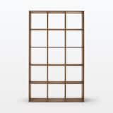 スタッキングシェルフセット・５段×３列・ウォールナット材