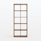 スタッキングシェルフセット・５段×２列・ウォールナット材