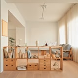 スタッキングシェルフセット・５段×２列・ウォールナット材