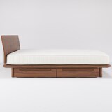 ベッドフレーム・シングル・ウォールナット材
