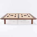 ベッドフレーム・ダブル・ウォールナット材