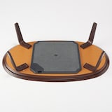 楕円こたつ・本体・タモ材曲木脚・フラットヒーター／ダークブラウン