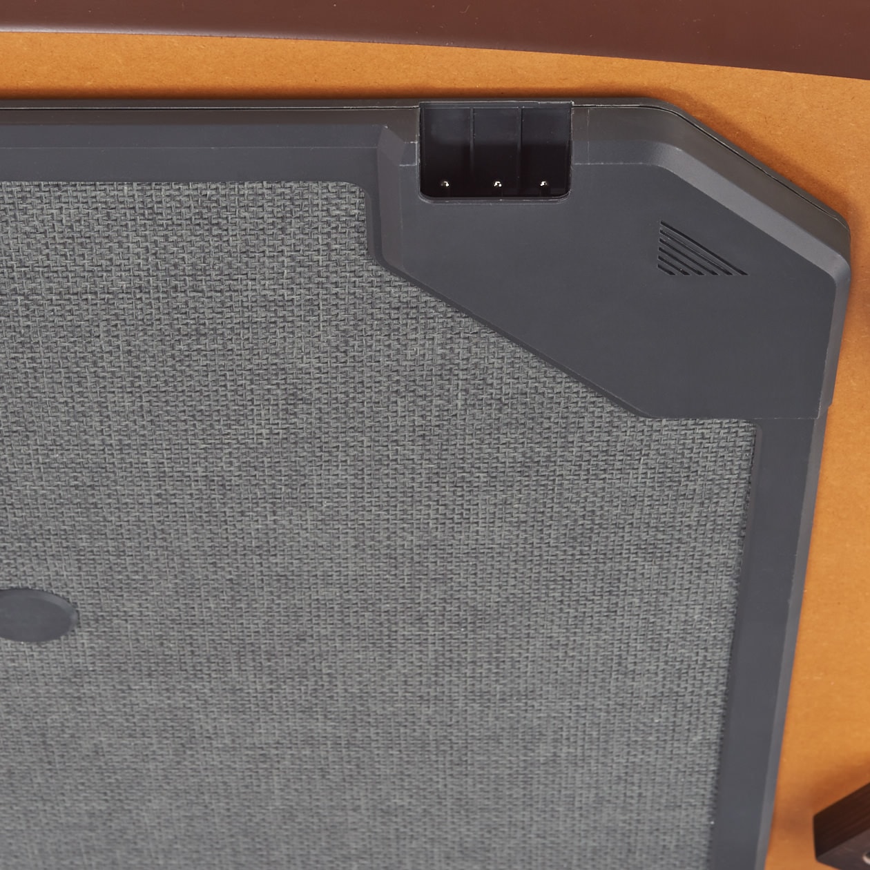 楕円こたつ・本体・タモ材曲木脚・フラットヒーター／ダークブラウン