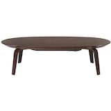 楕円こたつ・本体・タモ材曲木脚・フラットヒーター／ダークブラウン