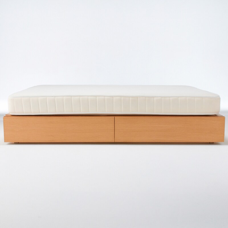 収納ベッド・セミダブル・オーク材 | 無印良品 