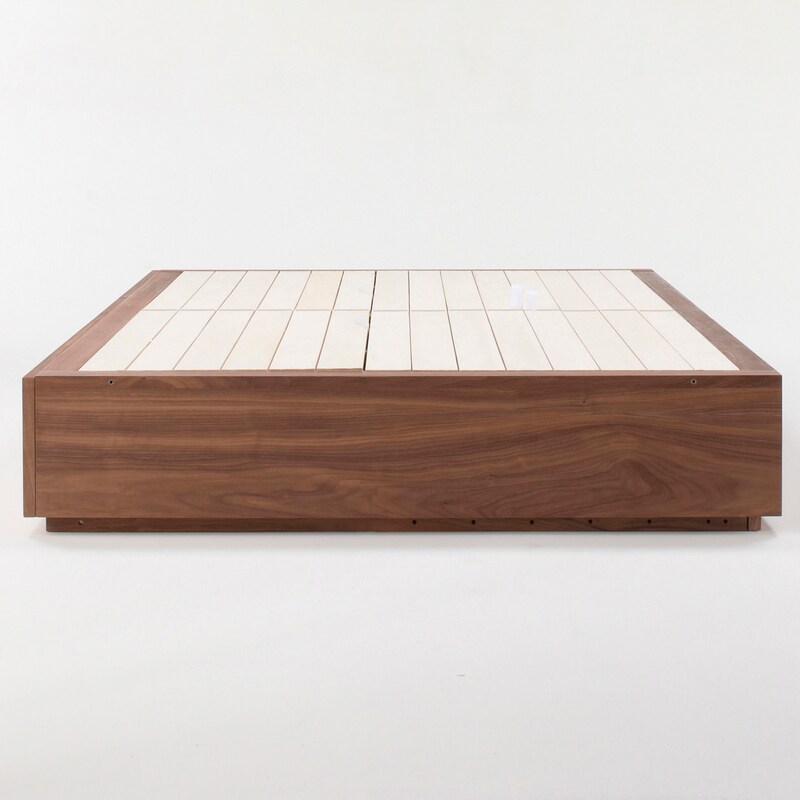 収納ベッド・セミダブル・ウォールナット材 | 無印良品