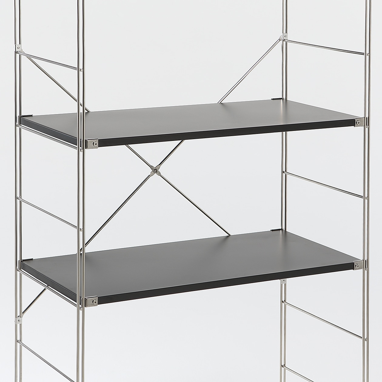 ステンレスユニットシェルフ用・追加棚・ダークグレー