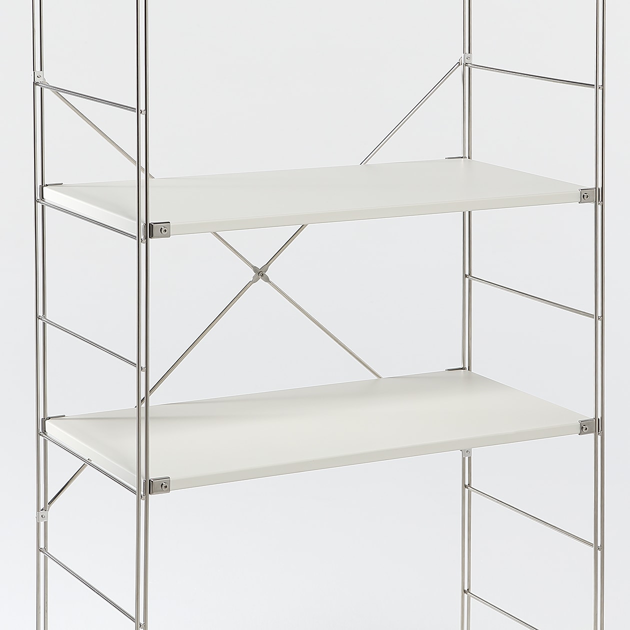 ステンレスユニットシェルフ用・追加棚・ライトグレー | 無印良品