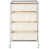 スチールユニットシェルフ帆布バスケットセット・スチール棚板・幅５６ｃｍタイプ