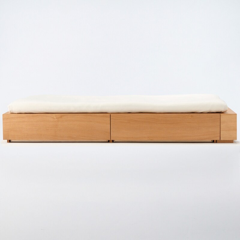 収納ベッド・追加台・ダブル・オーク材 | 無印良品 
