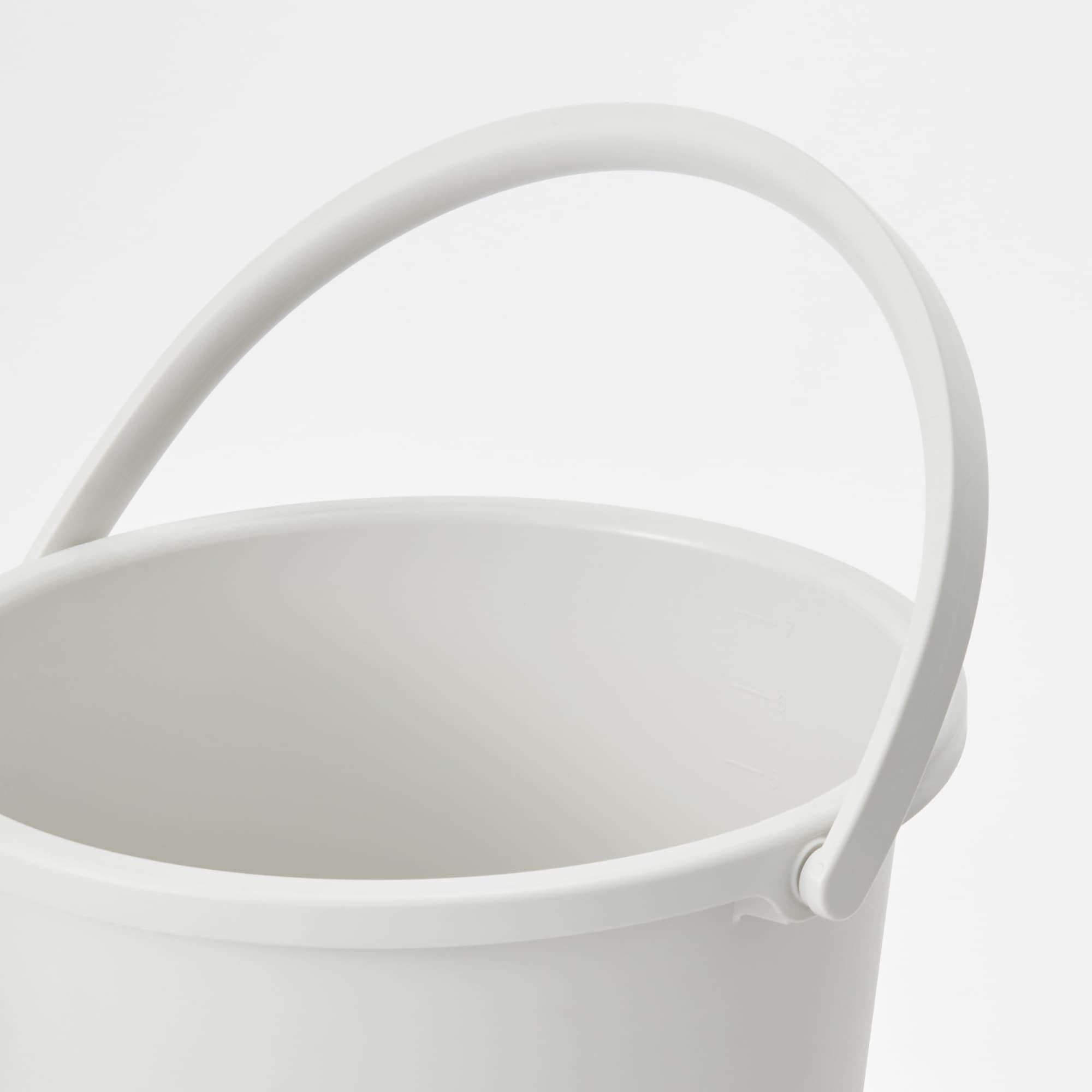 ポリプロピレンバケツ・フタ付（７．５Ｌ） | 無印良品 頑丈なポリプロピレンプラスチックバケツ、大容量ポータブルハンドル付き、自宅、キッチン、パティオ、洗濯室、庭、キャンプ用(ブルー)