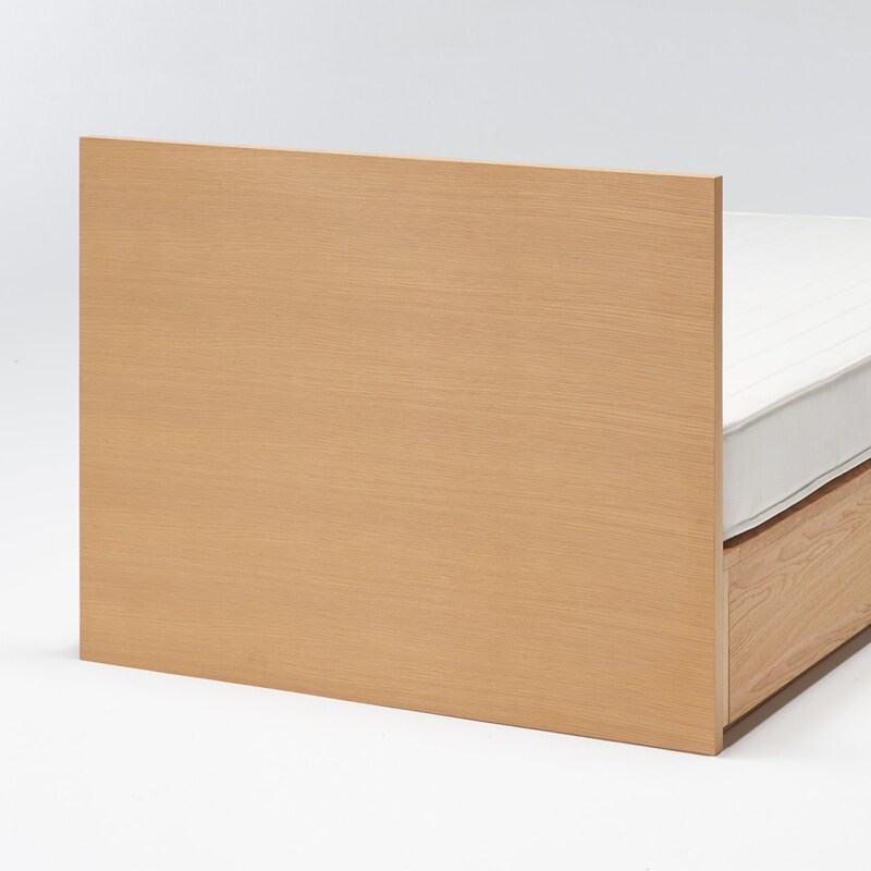 収納ベッド用ヘッドボード・シングル・オーク材 | 無印良品 