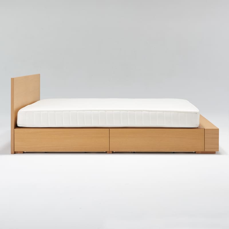 収納ベッド用ヘッドボード・セミダブル・オーク材 | 無印良品