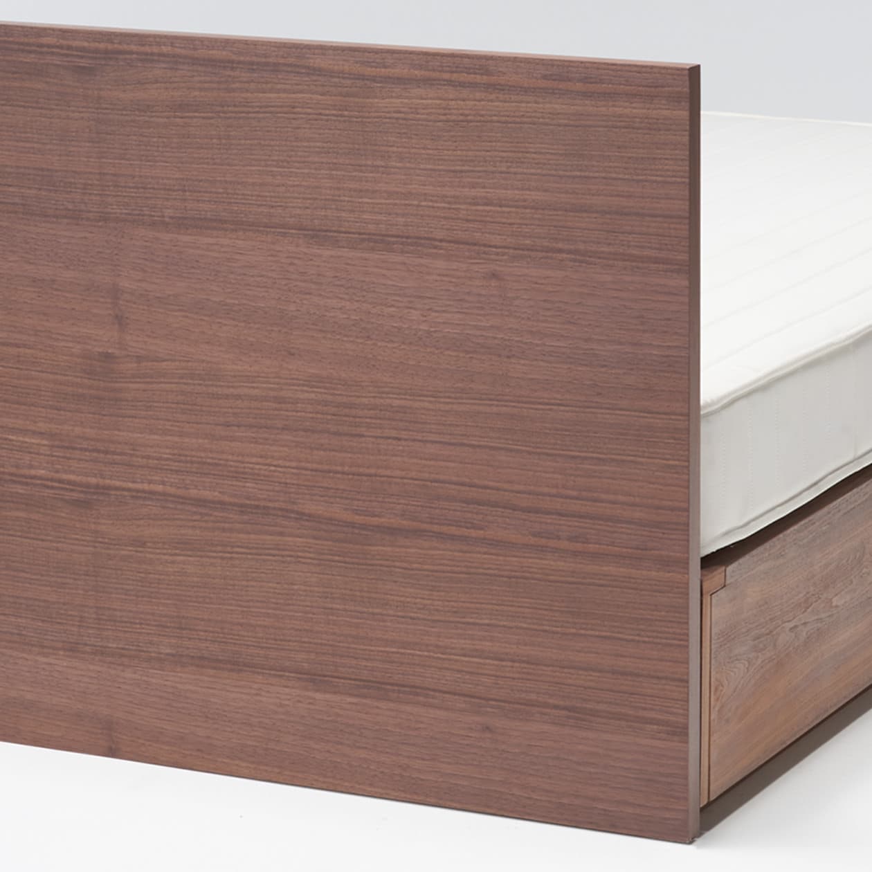 収納ベッド用ヘッドボード・スモール・ウォールナット材