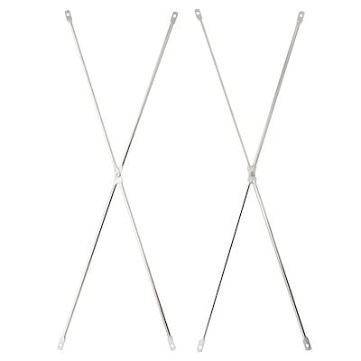 ステンレスユニットシェルフ用・クロスバー　２個セット　追加棚・コーナー単独使用専用