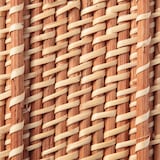 重なるラタン長方形ボックス・ハーフ・浅