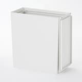 ポリプロピレンごみ箱・角型・袋止め付／大（約１１Ｌ）