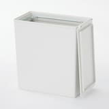 ポリプロピレンごみ箱・角型・袋止め付／小（約３Ｌ）