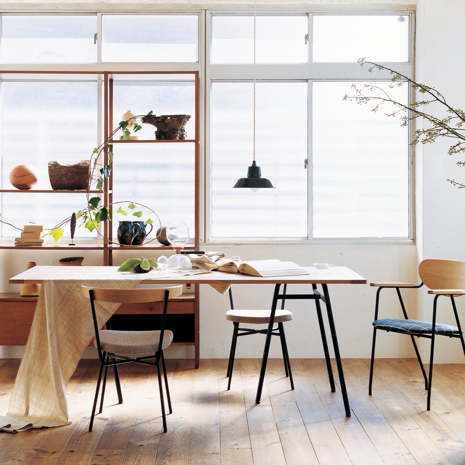 無印良品 IDEE イデー SOUDIEUX テーブル 無垢材×スチール