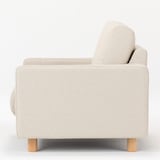 麻綿平織ソファ本体スリムアーム用カバー／生成