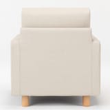 麻綿平織ソファ本体スリムアーム用カバー／生成