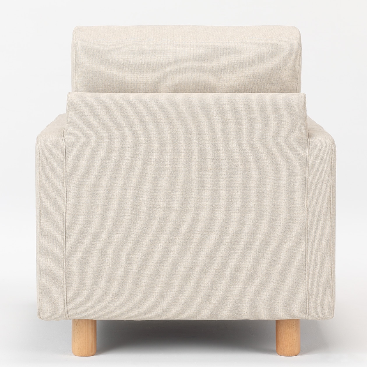 麻綿平織ソファ本体スリムアーム用カバー／生成