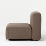 麻綿平織ユニットソファアームレス小用カバー／ＢＲ