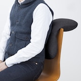 ウレタンフォーム背あてクッション／杢チャコール