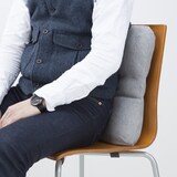 ウレタンフォーム背あてクッション／杢グレー