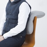 ウレタンフォーム背あてクッション／杢グレー