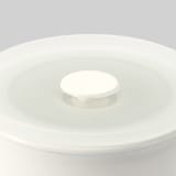 液体とニオイが漏れないバルブ付密閉ホーロー保存容器・丸型