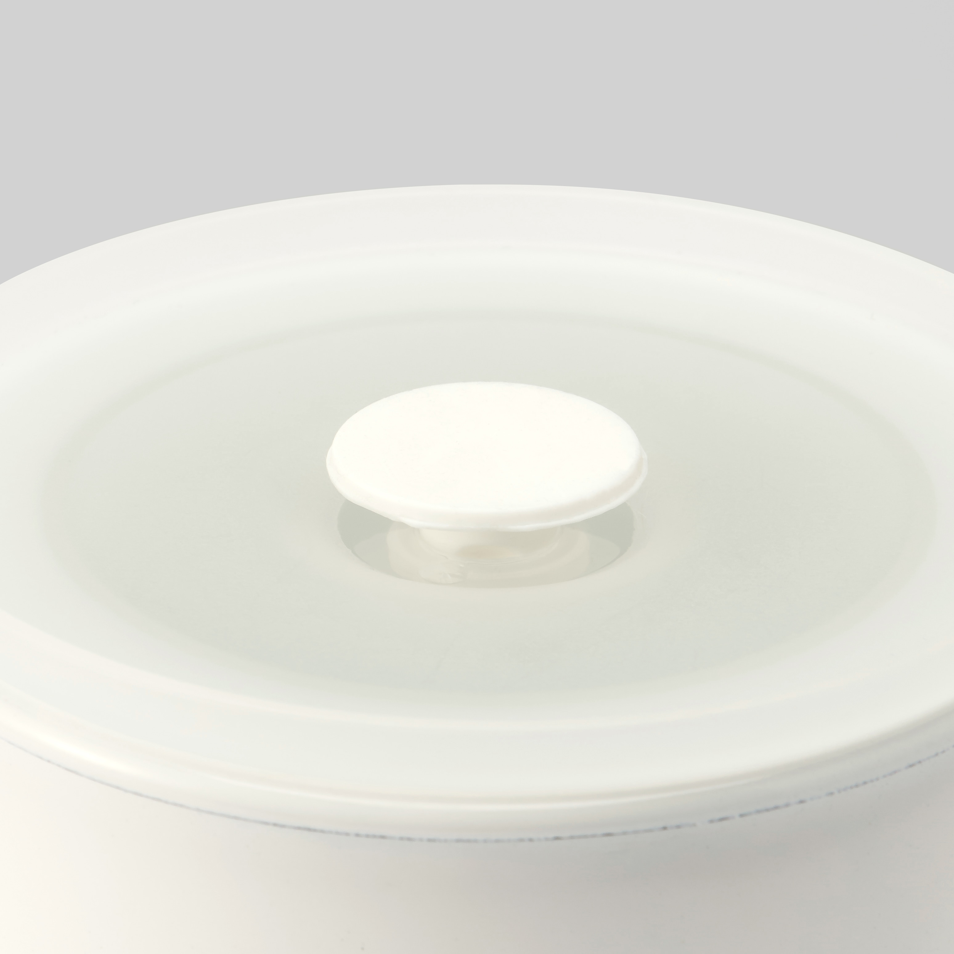 液体とニオイが漏れないバルブ付密閉ホーロー保存容器・丸型